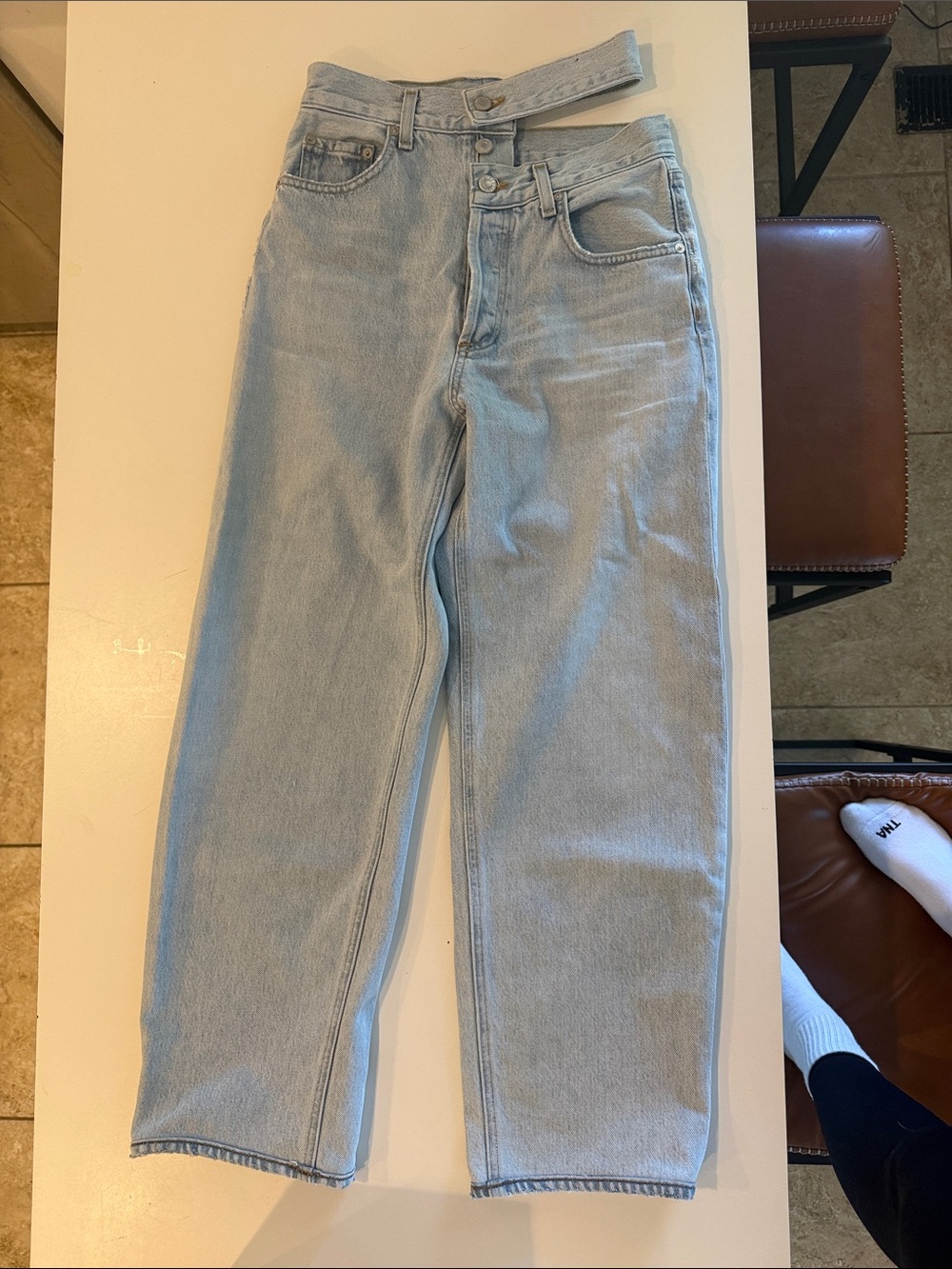 Light Wash AGOLD jeans WORN ONCE